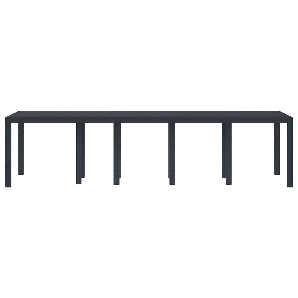 Garden Table Anthracite 300 x 100 x 73 cm Poly Rattan